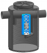 HYDROCARBON SEPARATORS WITH BY-PASS
